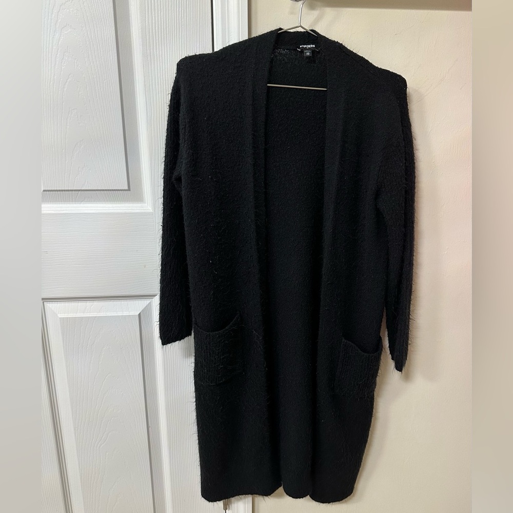 Express Black Longline Cardigan